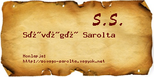 Sóvágó Sarolta névjegykártya